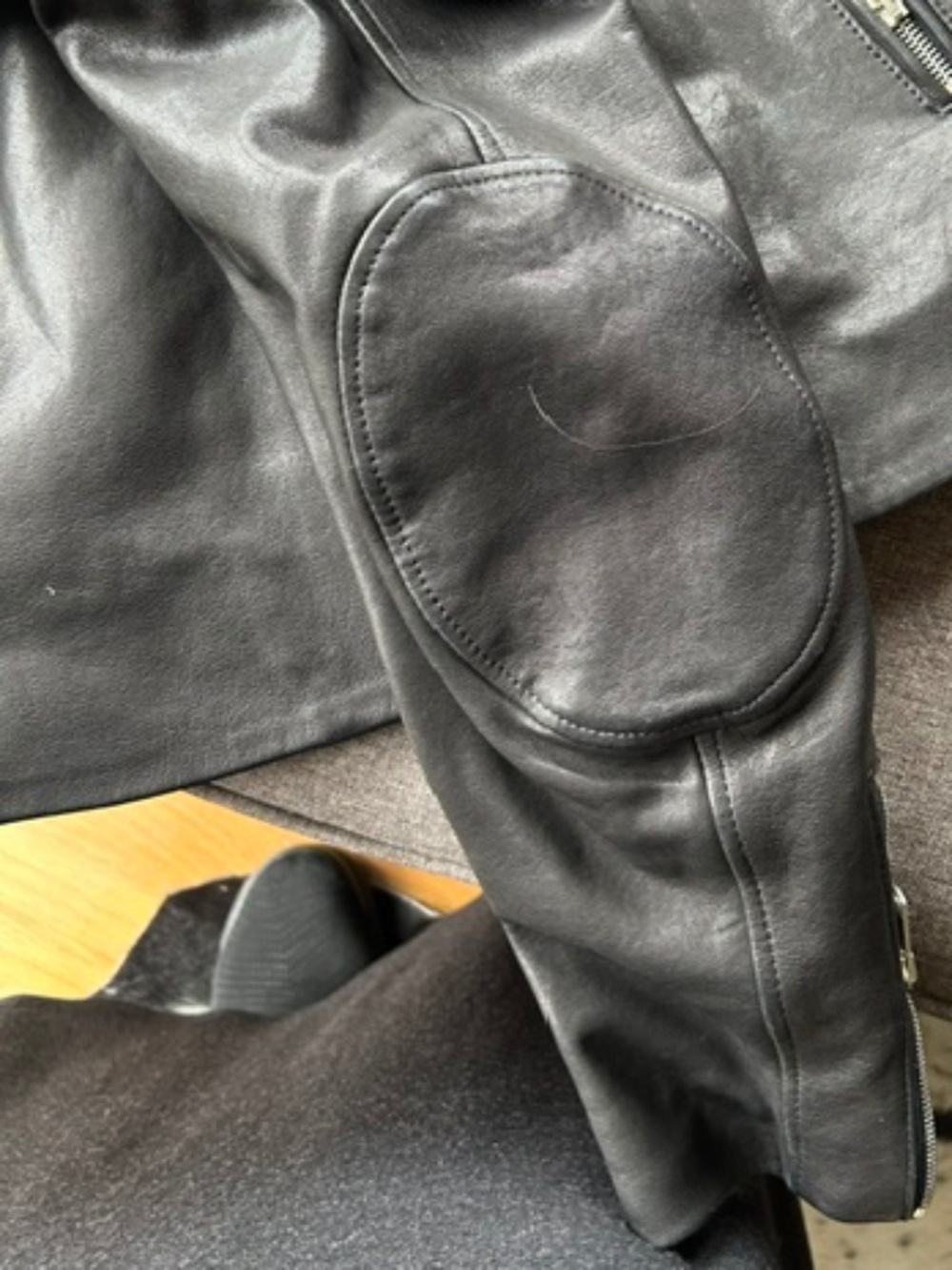 EUC Belstaff Leather Moto Jacket (sz 46 / US 12) - Picture 11 of 14